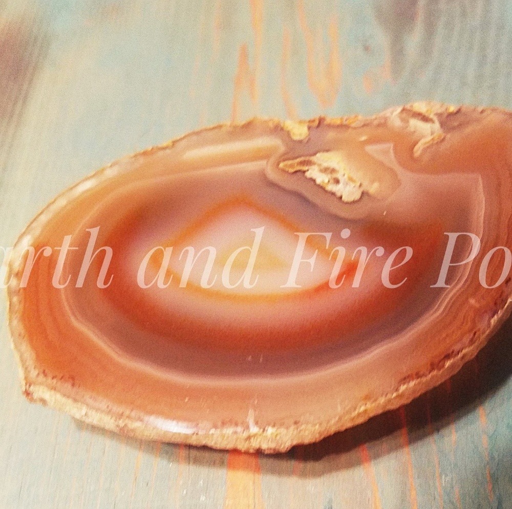 Tan Agate Slice Phone Accessories